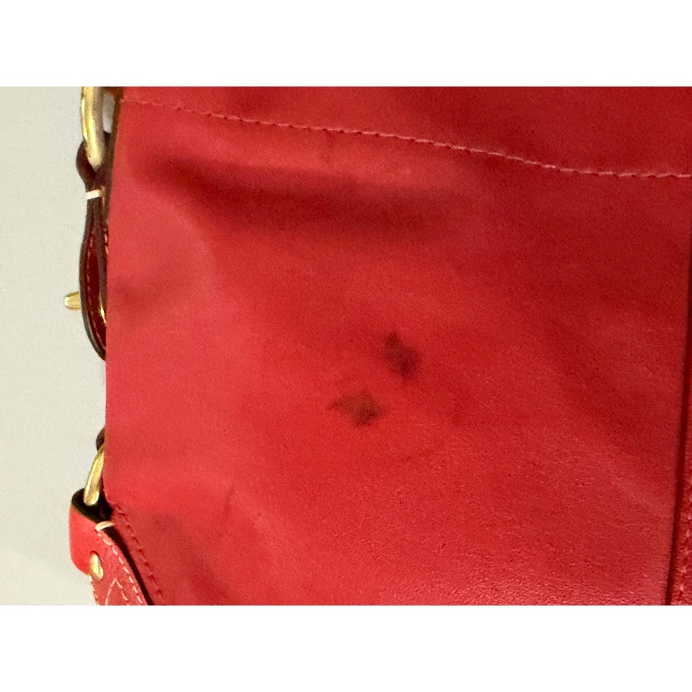 Coach 10615 Ergo Hobo Bag Womens Red Leather Brass Hardware Good Condition - Picture 4 of 16